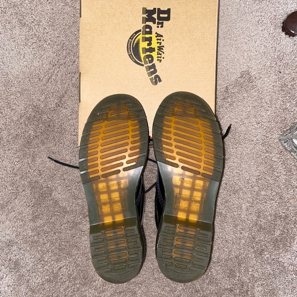 Dr.Martens 11821011 AirWair Black Patent Lamper Combat Boots US size 9 - Picture 15 of 16